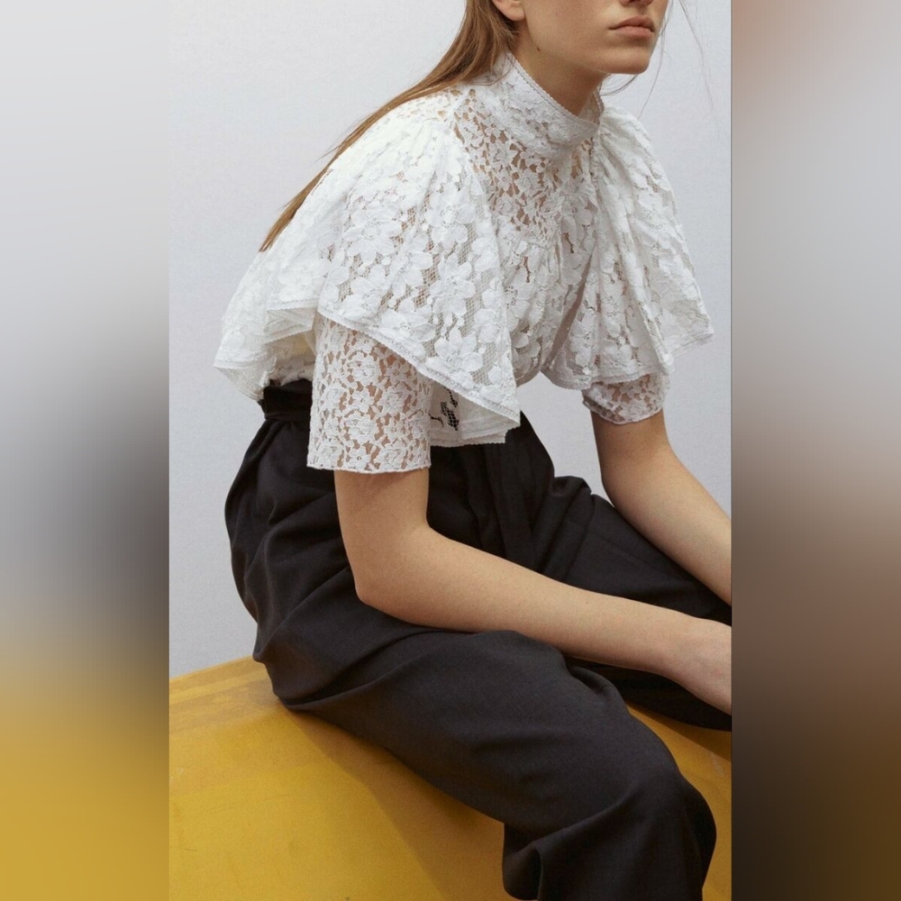Isabel Marant Vetea White Lace Blouse